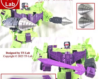 Kit de mejora: Transformers Studio Series SS 86 Espada Devastator + Manos Taladro