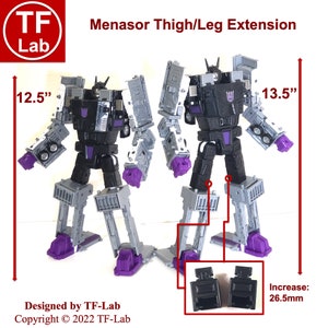 Upgradekit beenverlenging: Transformers Generations Legacy Motormaster Menasor