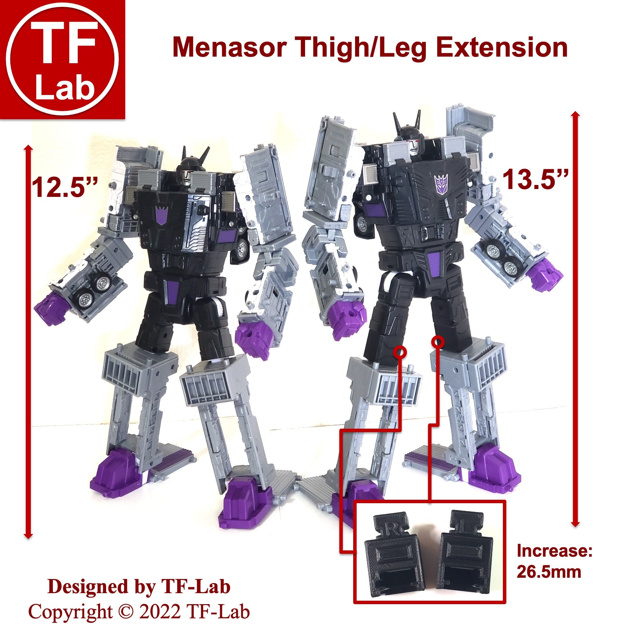 Leg Extension Upgrade Kit: Transformers Generations Legacy