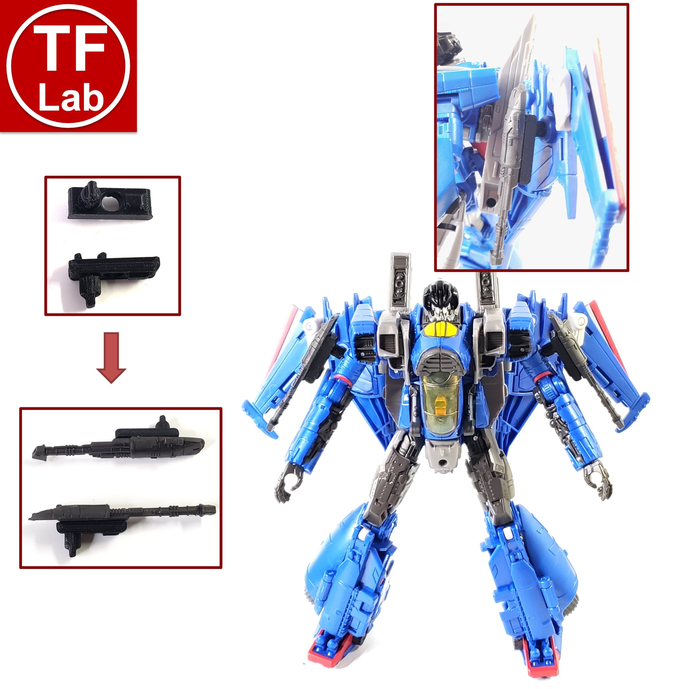 Gap Filler Null Ray Arm Mount Upgrade Kit: Thundercracker