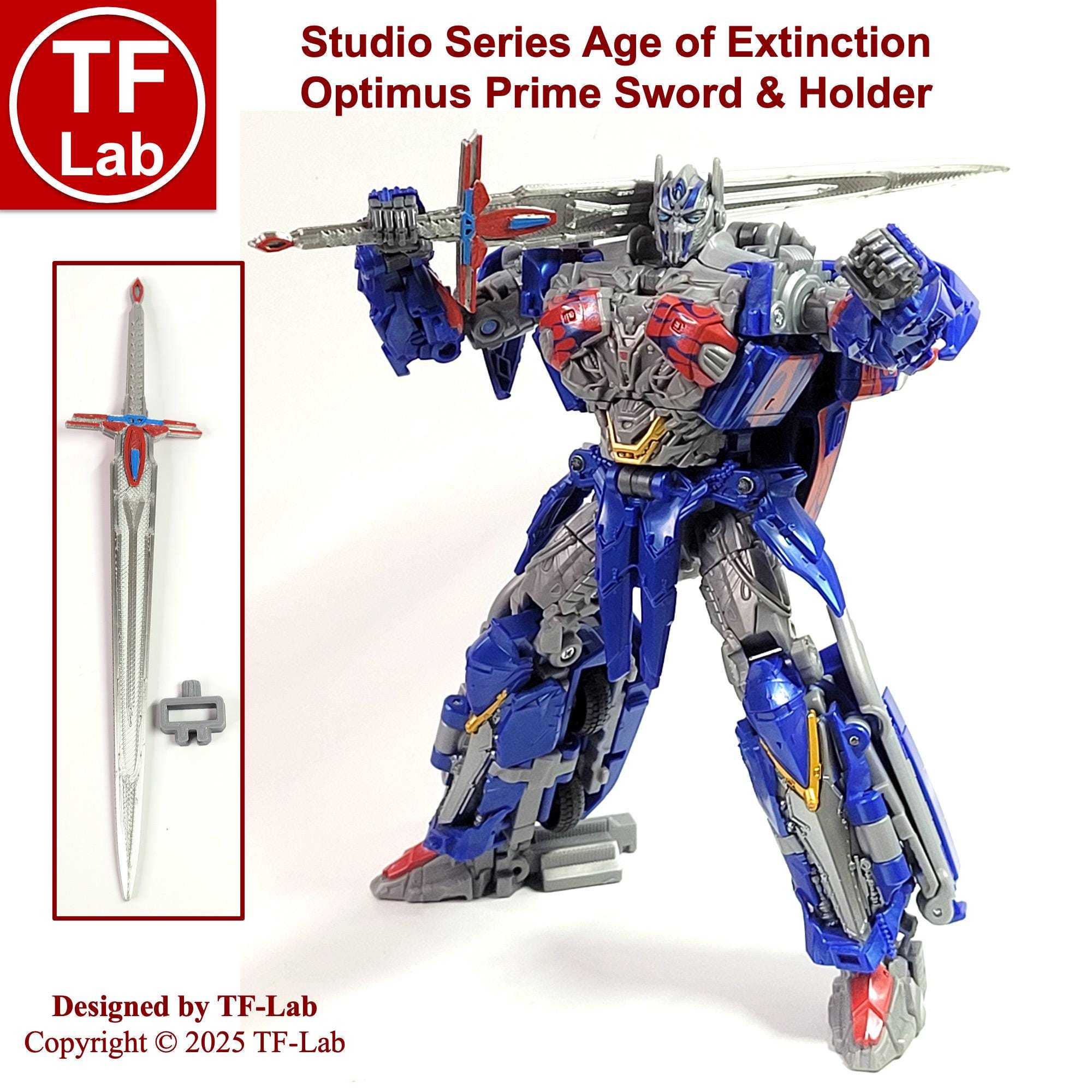 Sword and Holder: Age of Extinction Optimus Prime Transformers