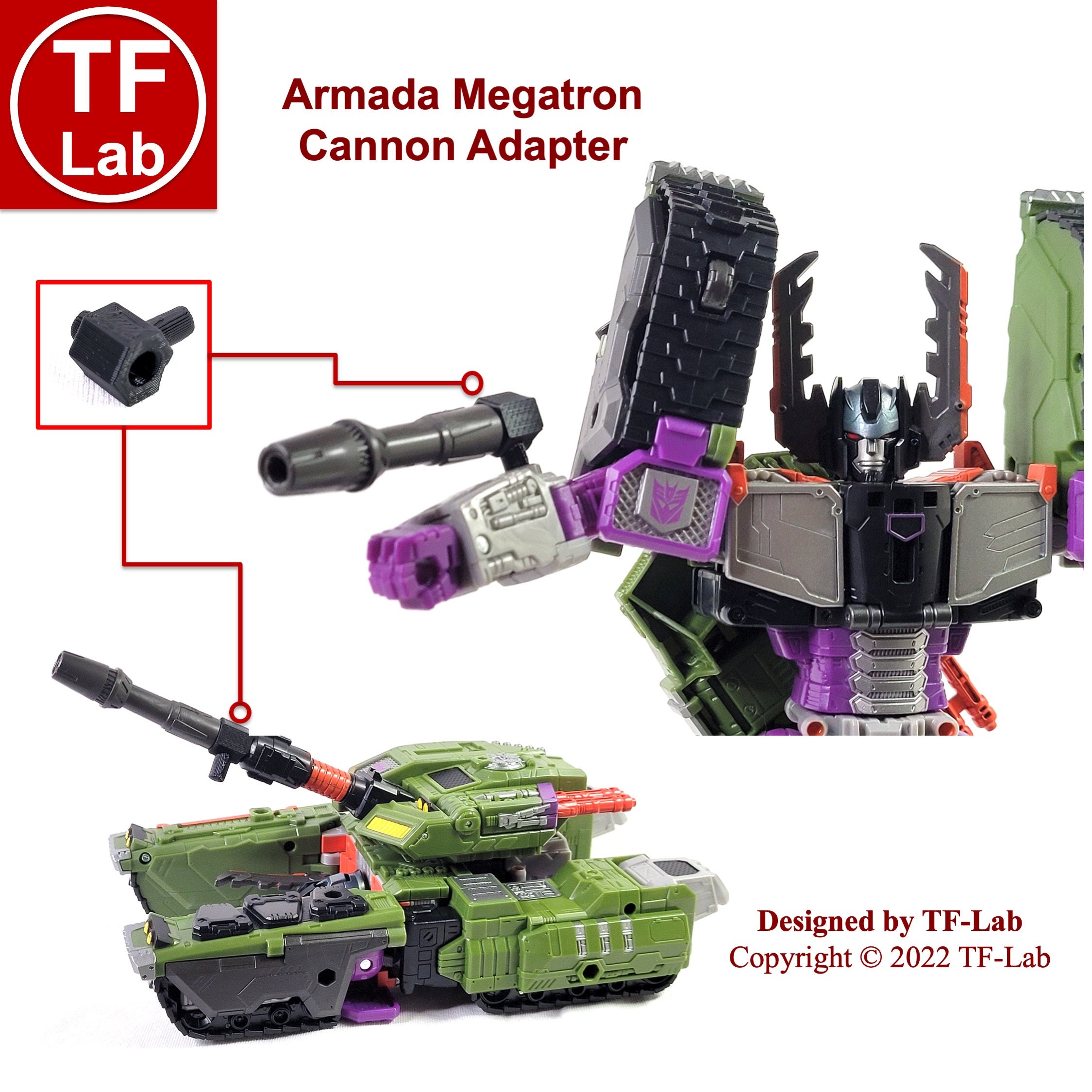 Cannon Adapter Upgrade Kit: Transformers Legacy Evolution