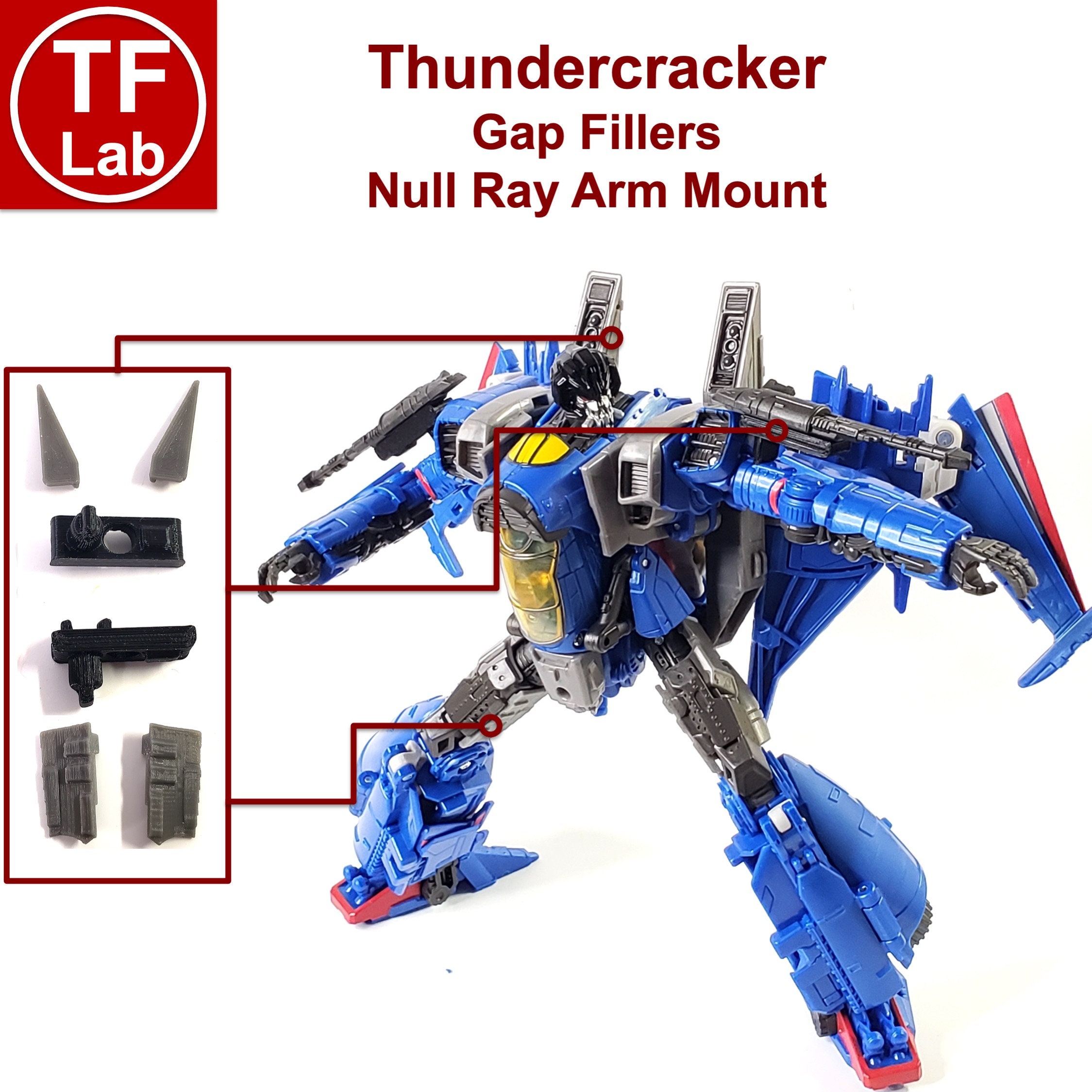 Gap Filler Null Ray Arm Mount Upgrade Kit: Thundercracker