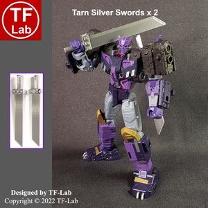 Silver Swords Upgrade Kit For Transformers Legacy Evolution Comic Universe Tarn