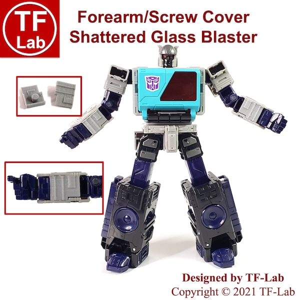 Forearm Covers Upgrade Kit:Transformers Blaster Generation IDW's Shattered Glass