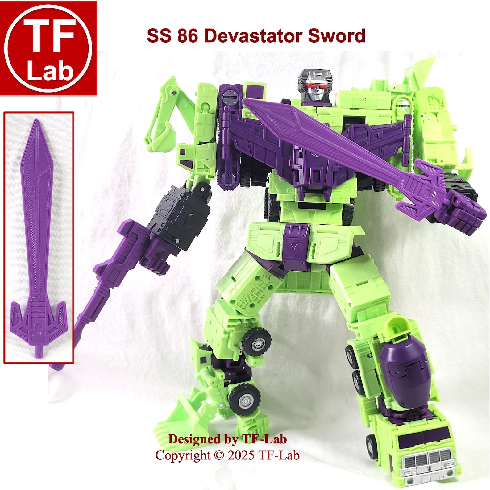 Upgrade Kit: Transformers Studio Series SS 86 Devastator Sword + Drill ...