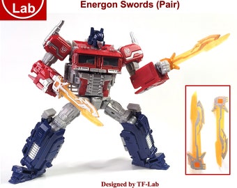 A Pair of Energon Swords Upgrade Kit for Reactivate Optimus Prime Transformers TF-Lab