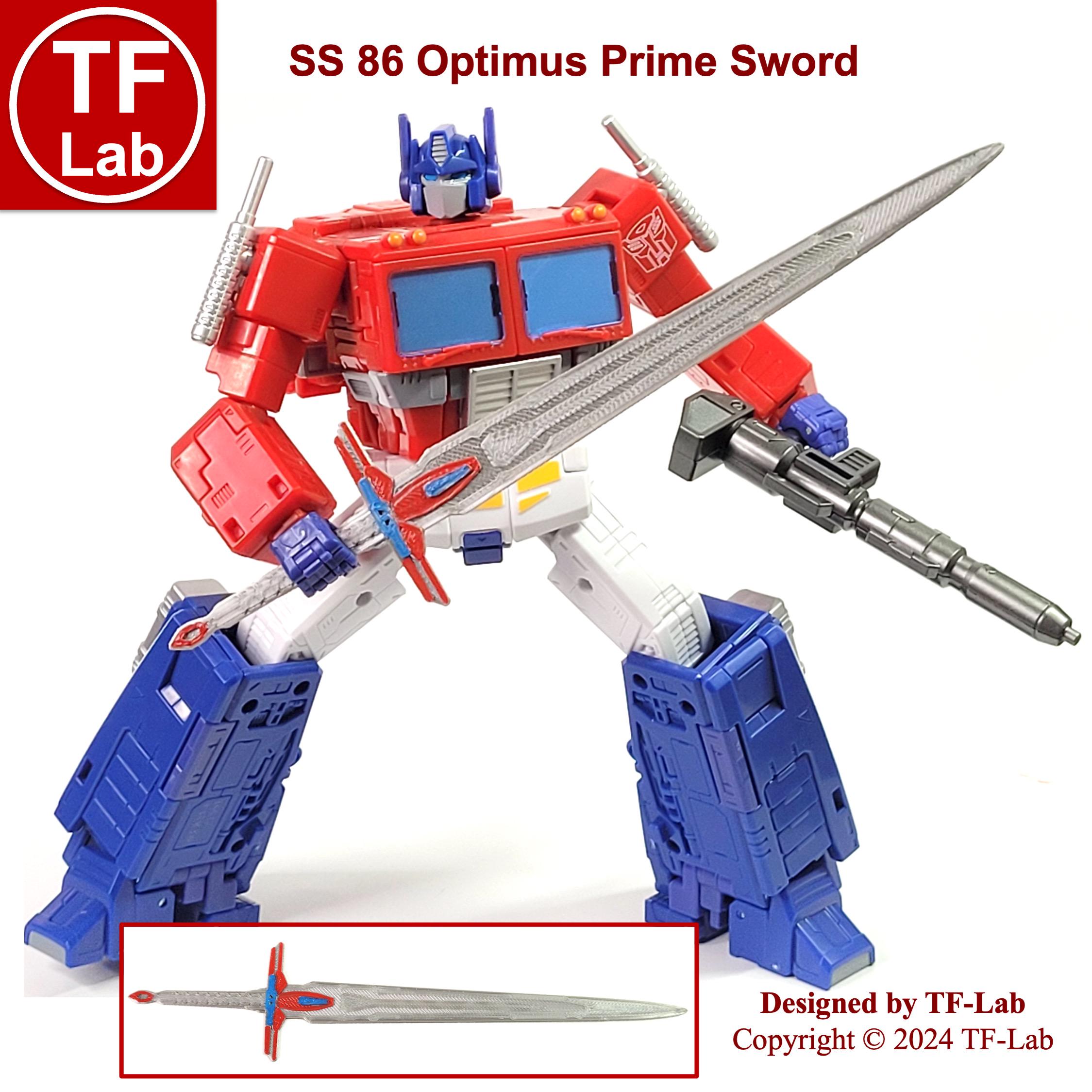 Sword for Studio Series SS 86 Optimus Prime Upgrade Kit