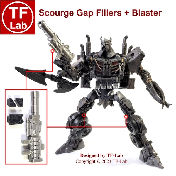 Gap Fillers Blaster Upgrade Kit: Transformers Studio Series Leader 101 Scourge