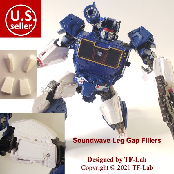 Transformers Studio Series SS 83 Soundwave Leg/Thigh Gap Fillers/Fillets Upgrade Kit