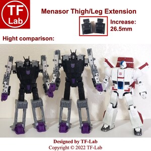 thumbnail image 2 of TF-Lab Leg Extension Upgrade Kit For Transformers Legacy Motormaster (Menosaur Combiner) - Purple Weapons Included 2 of 11