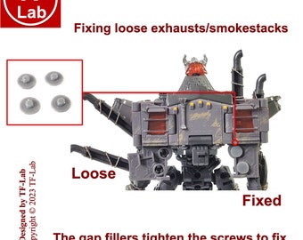 Screw Cover Upgrade Kit for: Transformers Studio Series Leader 101 Scourge