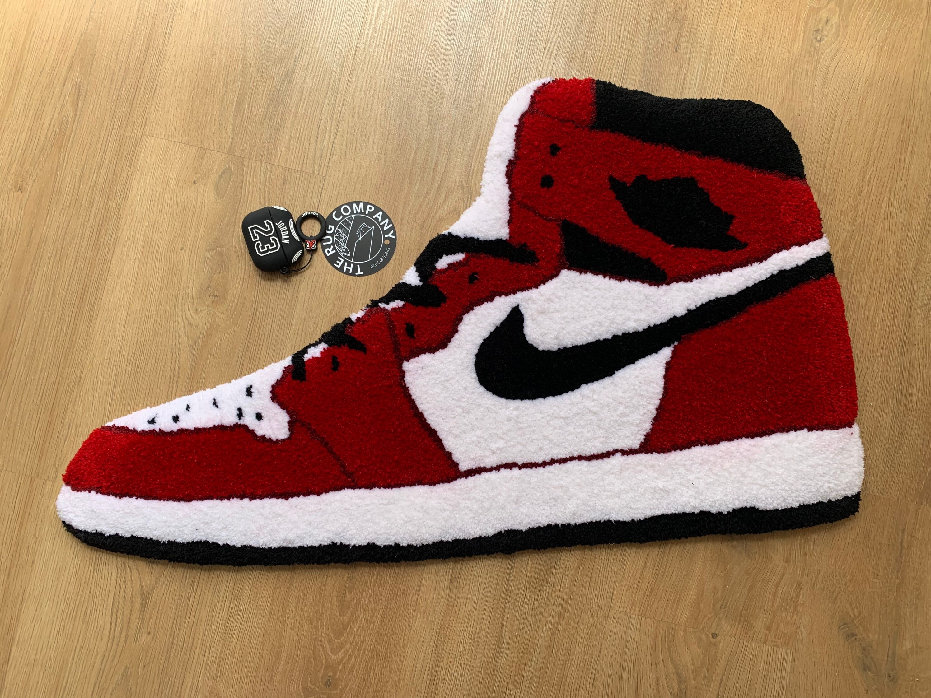Nike Air Jordan rug made by me Handmade rug Custom Rug Etsy