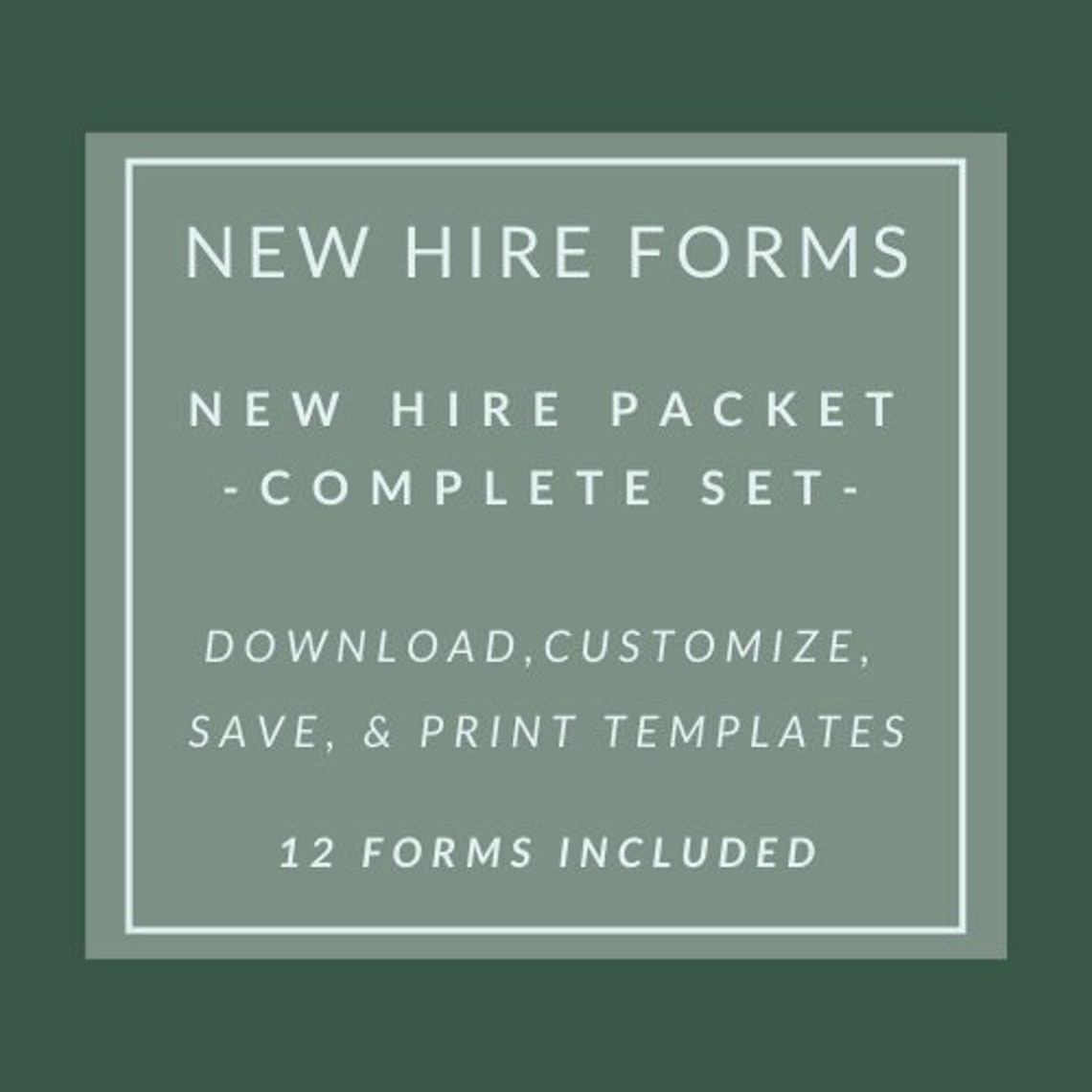Complete New Hire Employee Welcome Packet 12 Forms Included Etsy complete-new-hire-employee-welcome-packet-12-forms-included-etsy