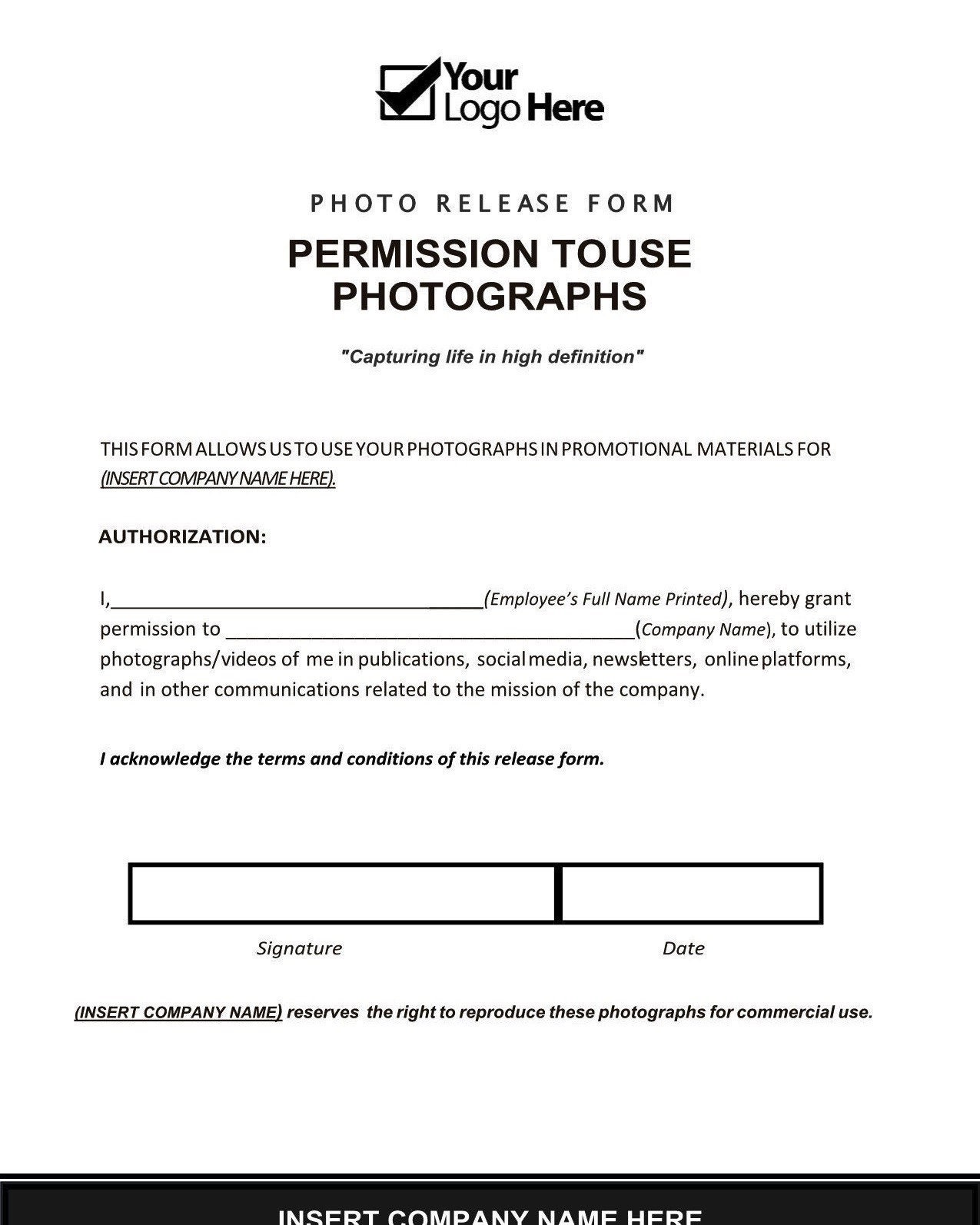 printable photo release form etsy canada