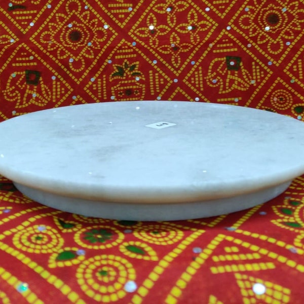 HandCrafted Marble Chakla Indian Roti Maker Marble Plate For Chapatti Marble Roti Maker Marble Rolling pin Board Bread Maker Roti Roller