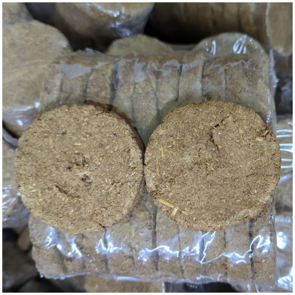 Cow Dung Cake for Hawan Religious Purpose Direct from Dairy Farm Havan Agnihotra Desi Cow Dung Indian Pooja Items Kande (5.5 inch Diameter)