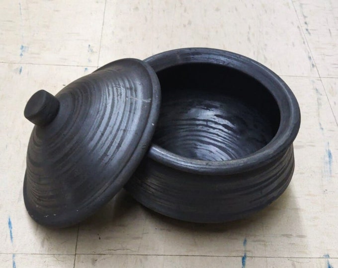 Clay Pot for Cooking Handmade Clay Biryani Pot Unglazed Clay Handi
