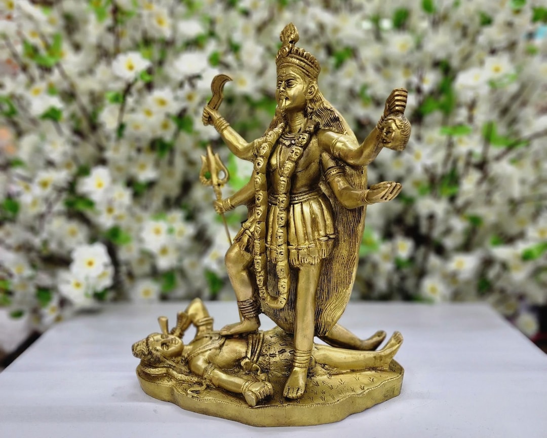 Buy Kali Ma Statue in Brass Goddess Kali Idol Hindu Goddess of Time