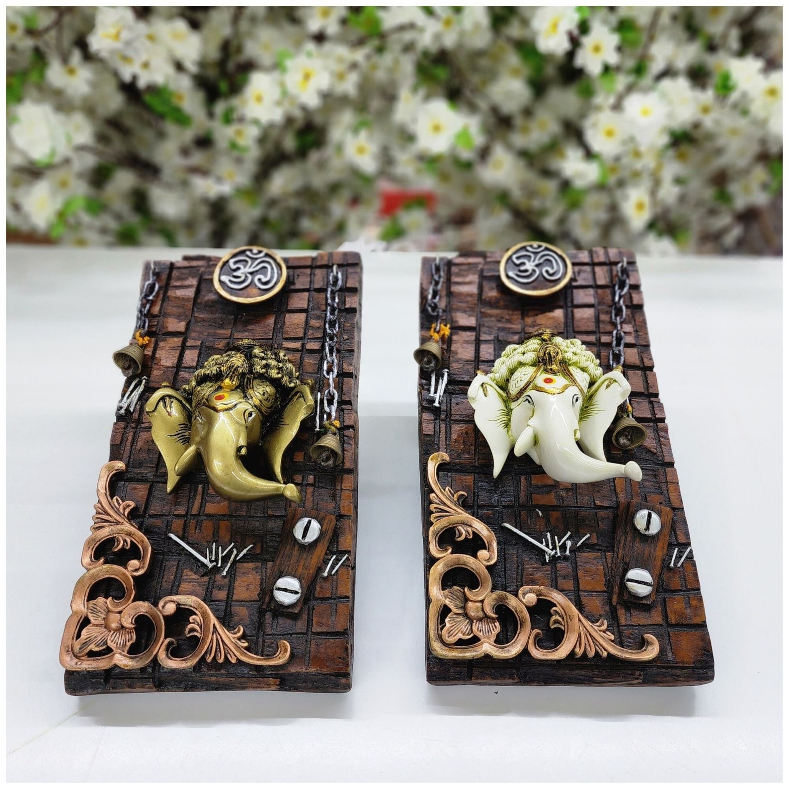 Ganesha Wall Hanging Plate Ganesha Wall Decor Indian Home Wall Etsy