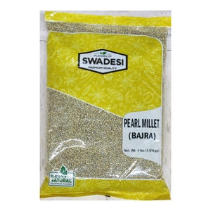 Whole Pearl Millet (Bajra) 4 LB Make Bajra ka Atta Bajri Flour Winter Atta Indian Whole Grains Indian Cooking Herbs & Spices