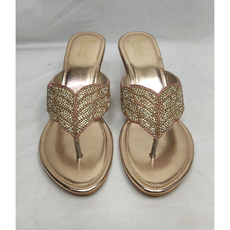 Pink Wedding Sandals Indian Wedding Chappal Women's Shoes - Etsy