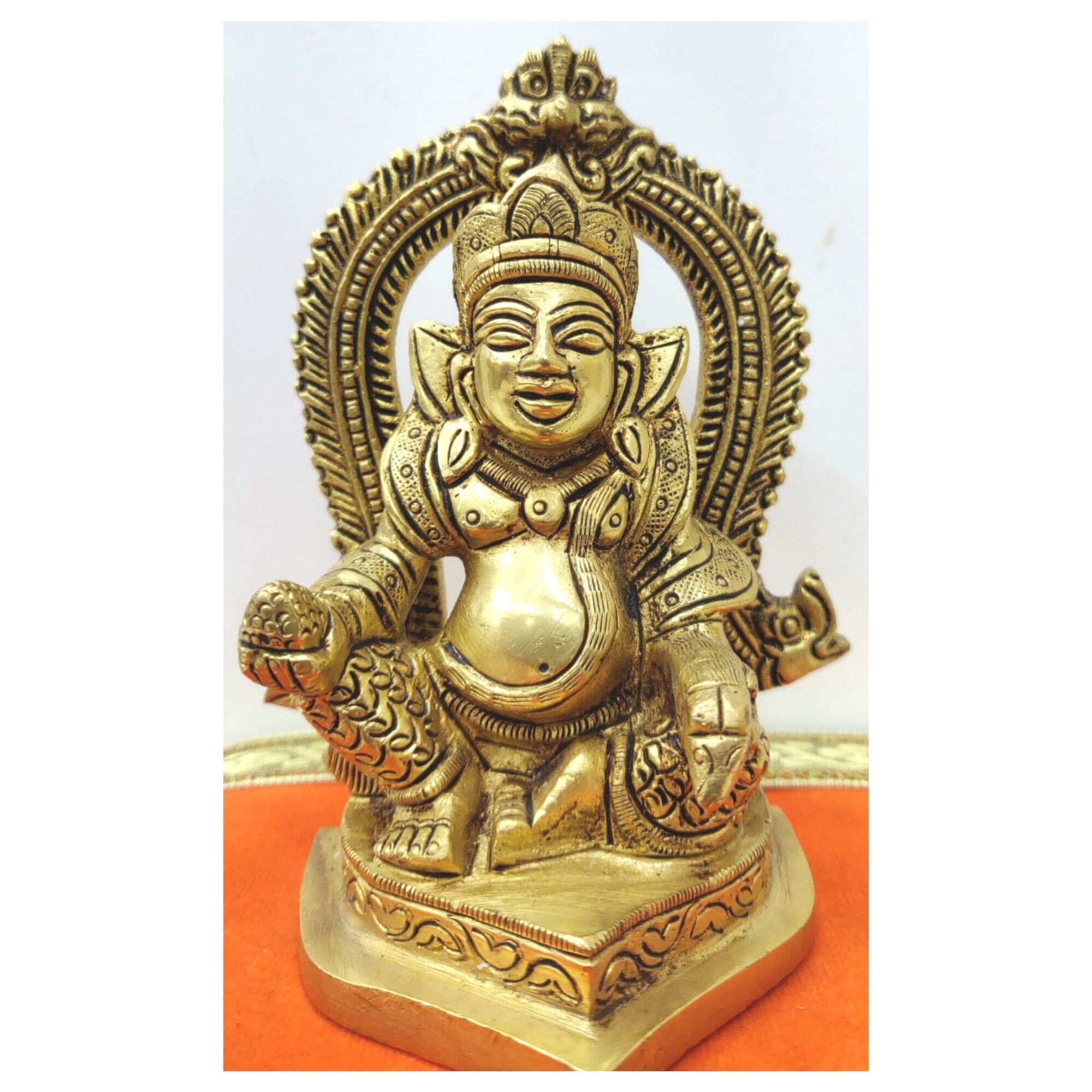 Home & Living Home Décor Statues Handmade Kuber Statue Indian God
