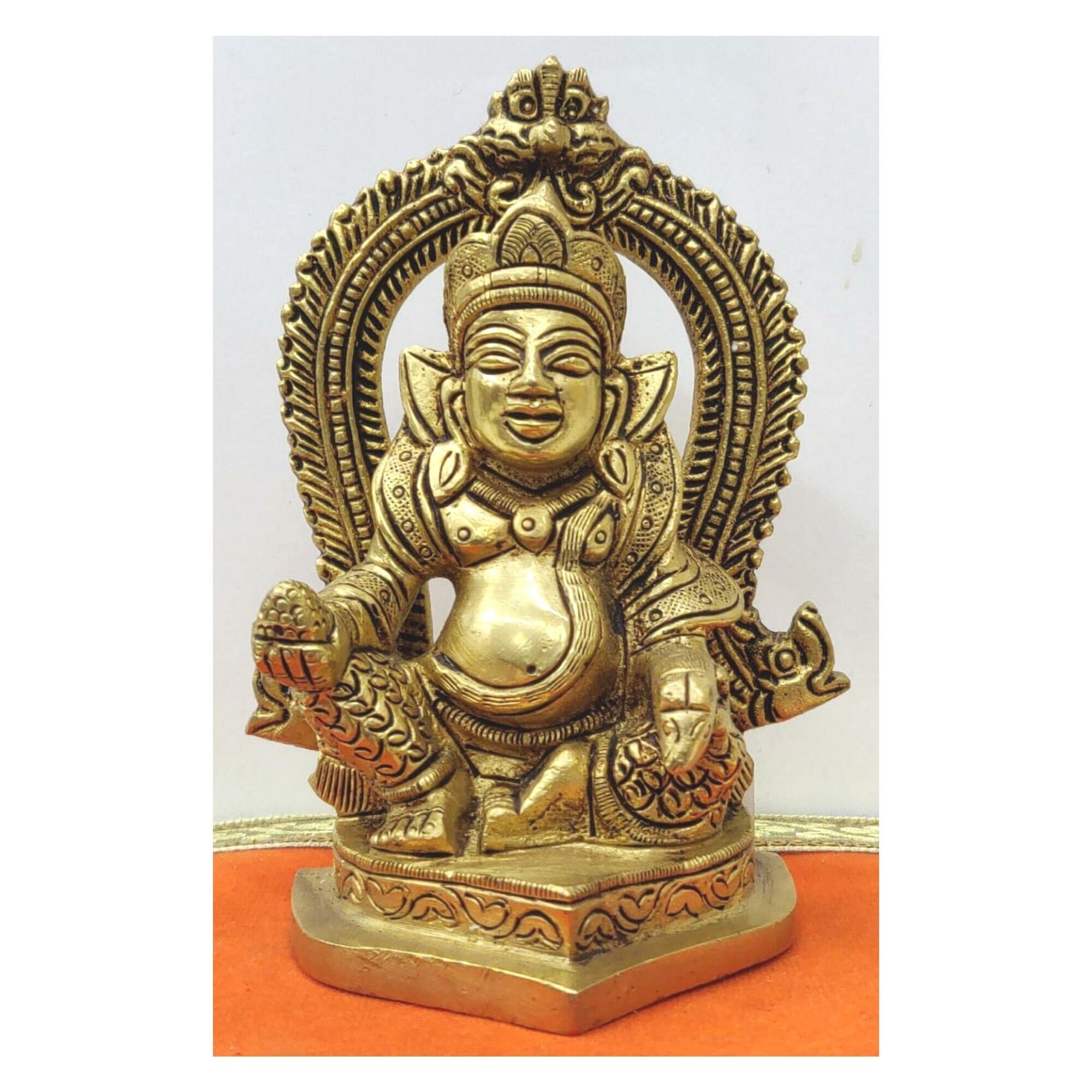 Handmade Kuber Statue Indian God Statue Kubera Sculpture Hindu Etsy