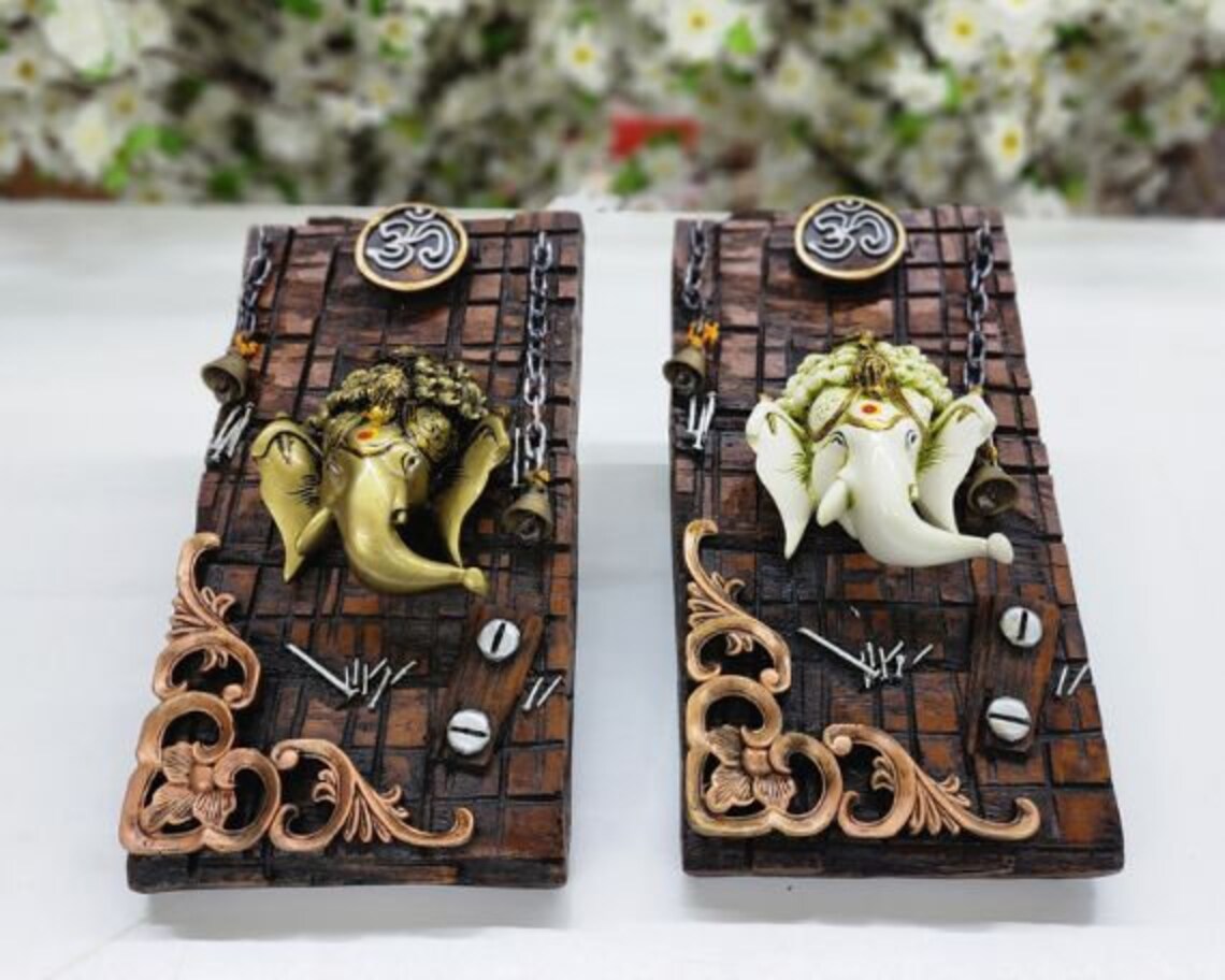 Ganesha Wall Hanging Plate Ganesha Wall Decor Indian Home Wall Etsy