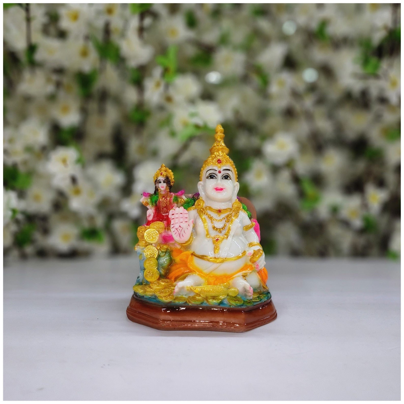 Kuber Lakshmi Statue Kubera Laxmi Statue Hindu Gods of Wealth Etsy