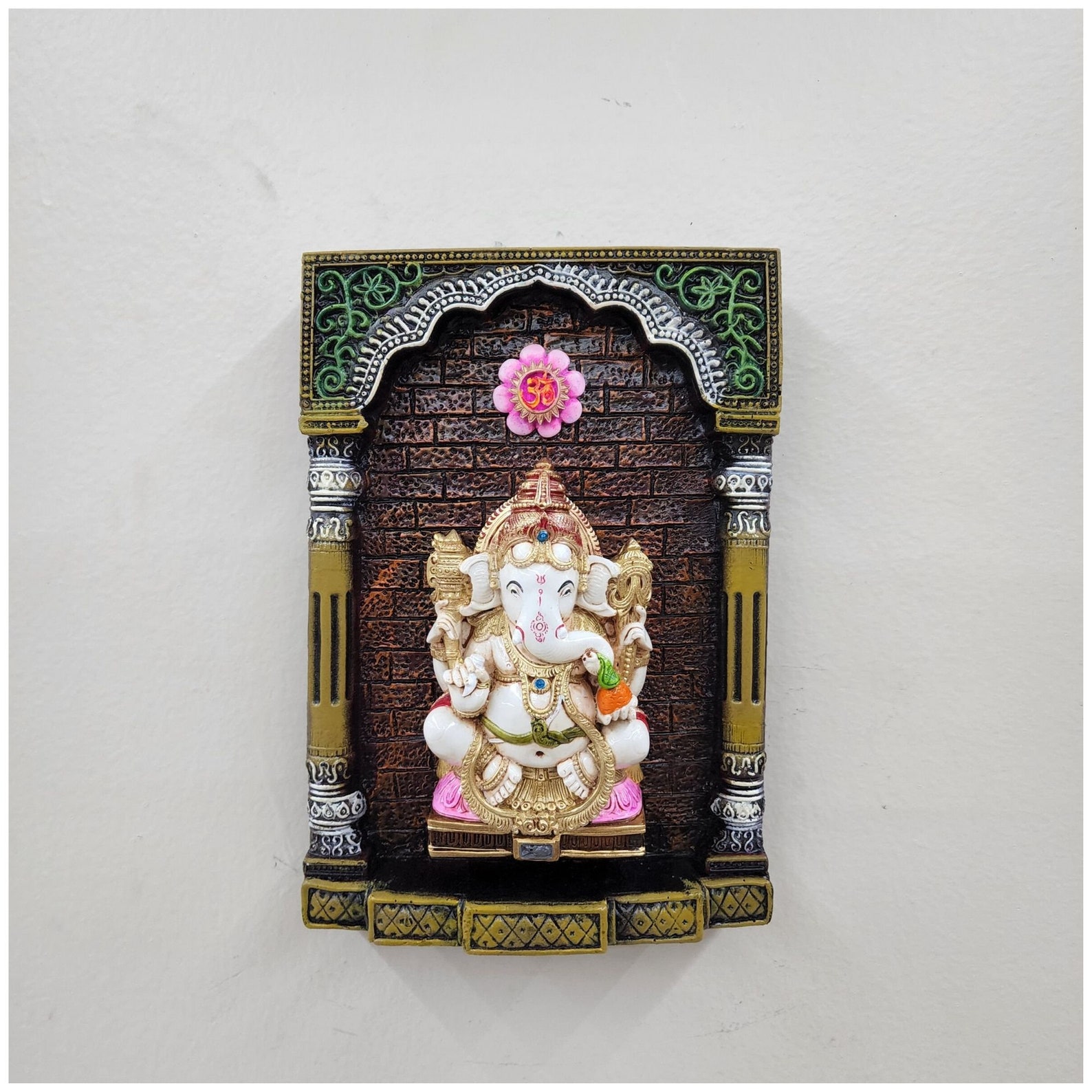 Ganesha Wall Hanging Plate Ganesha Wall Decor Indian Home Wall Etsy
