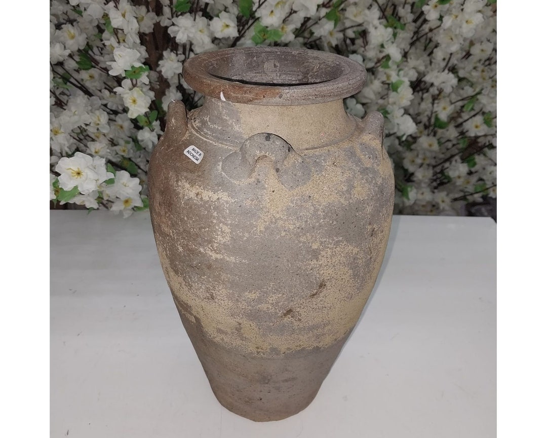 Antique Clay Vase Vintage Clay Pot Jar Antique Pottery Vintage Vase