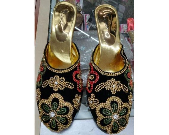 Pin by anjali singh on footwear | Indian wedding shoes, Indian shoes,  Bridal sandals heels