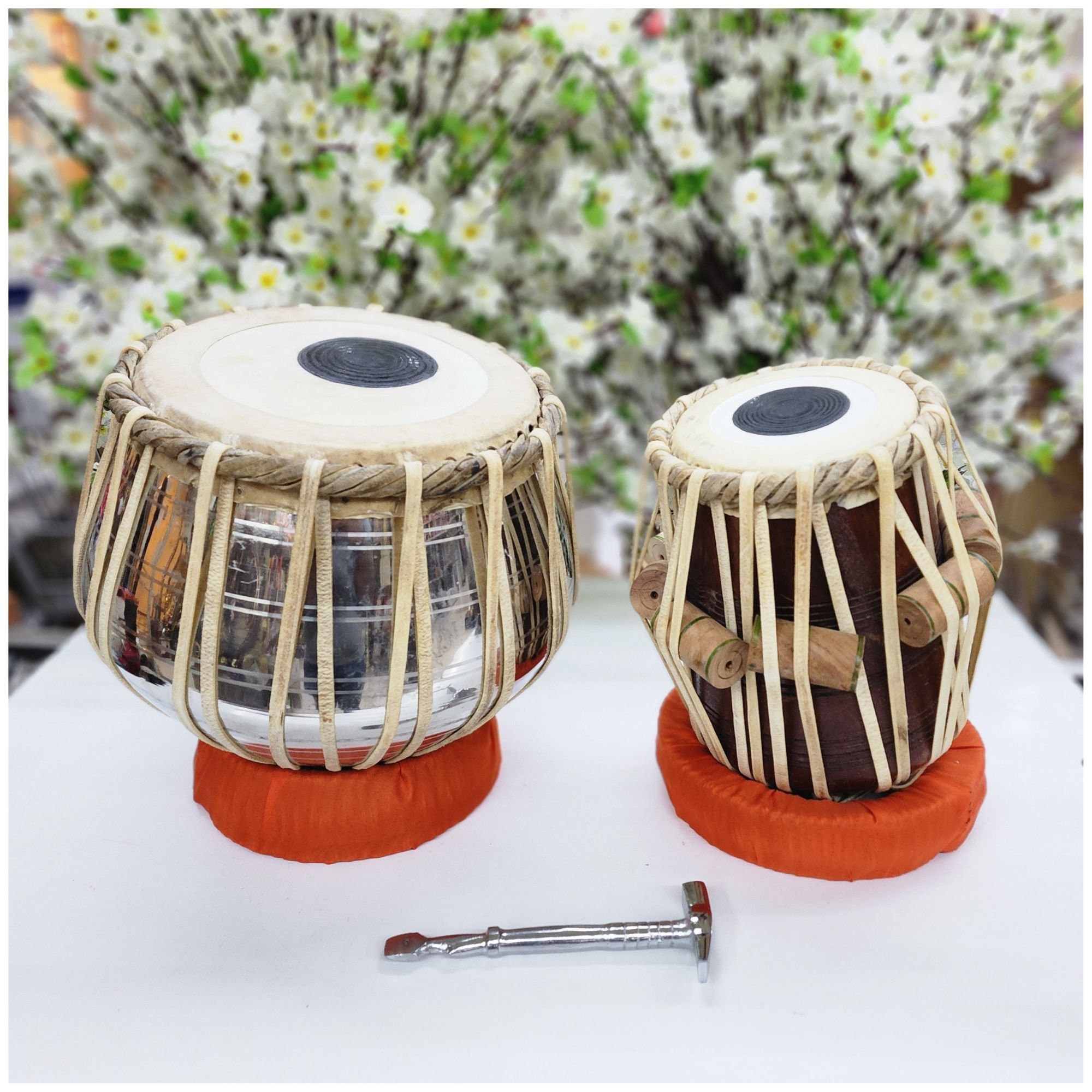thumbnail image 2 of Aslatuas Nepalese Hand-Painted Rattle Ball - Single Hand Percussion Instrument For Music & Rhythm 2 of 14