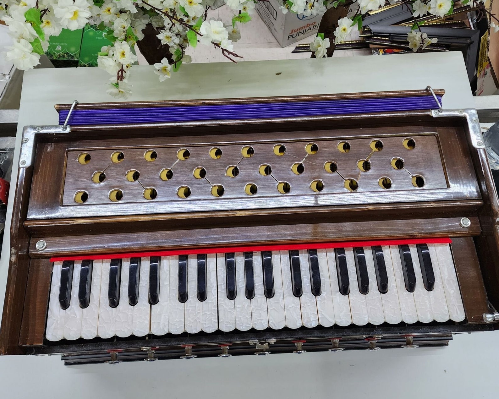 Harmonium Musicals Wooden Portable Folding Harmonium 9 Stopper Etsy