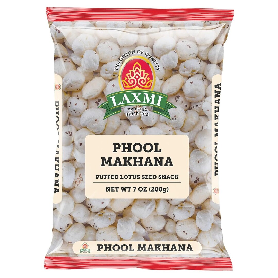 Puffed Lotus Seeds Phool Makhana Unflavored Air Popped Fox Nuts Puffed
