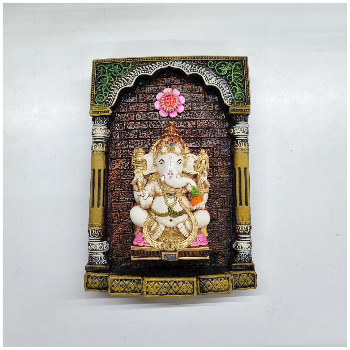 Ganesha Wall Hanging Plate Ganesha Wall Decor Indian Home Wall Etsy