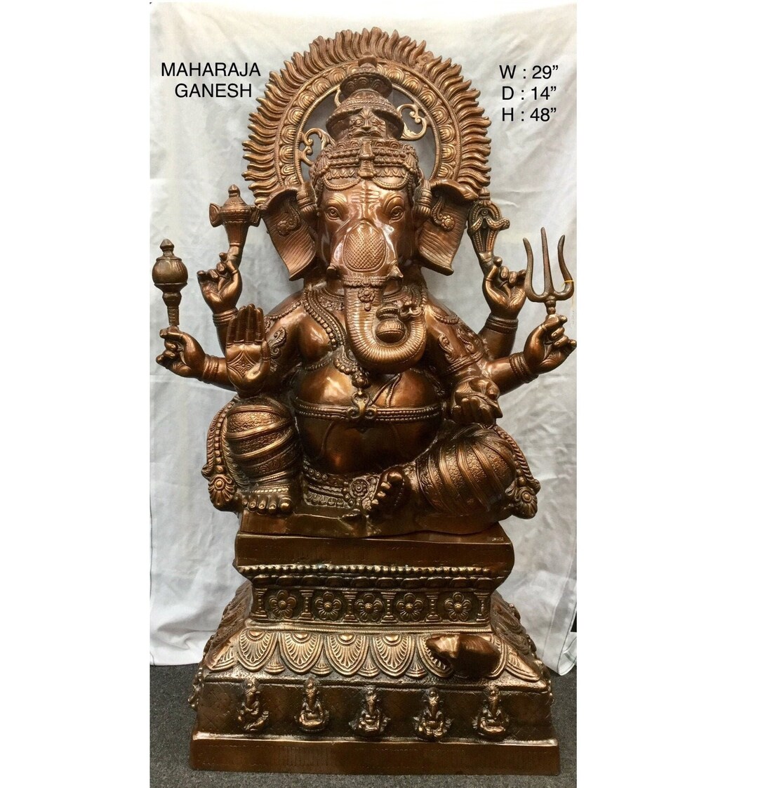 Lord Ganesha Statue Big Size Ganpati Idol Large Ganesha Sculpture Good Luck God Indian