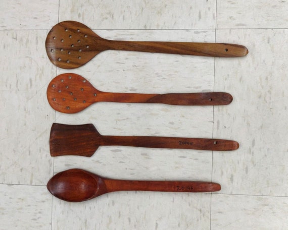 Serving Turner Tool Wok Stirrer Wooden Mixing Spoon Kitchen Utensil