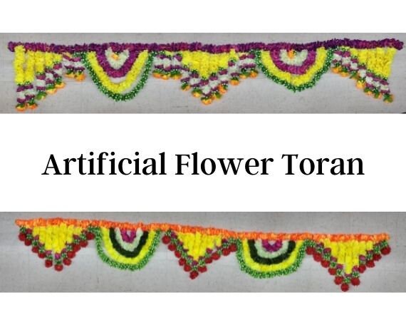 Marigold Jasmine Toran Garland Artificial Flower Toran for - Etsy 日本