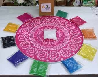 Rangoli Stencil Rangoli Powder for Diwali Home Decorations Arts and Crafts  