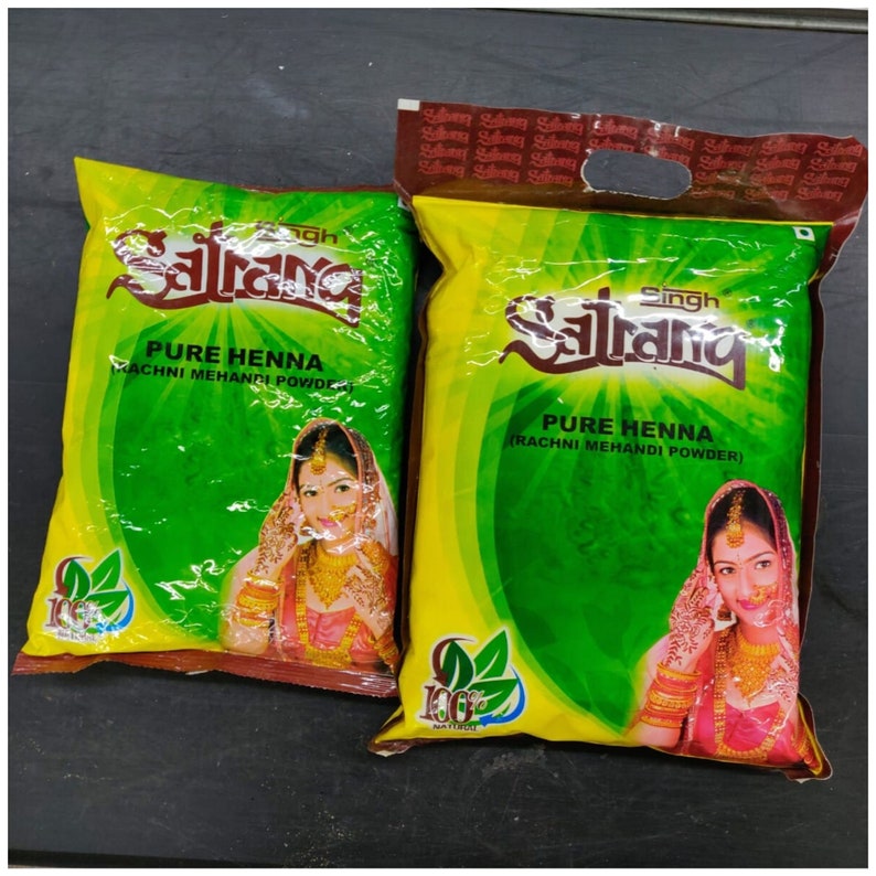 Organic Henna Powder Natural Hair Color Dye Chemicalfree Etsy