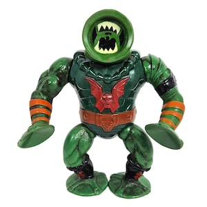 1980s Vintage He-man and Skeletor, Masters of the Universe, Leech action figure. Classic MOTU vintage gift idea.