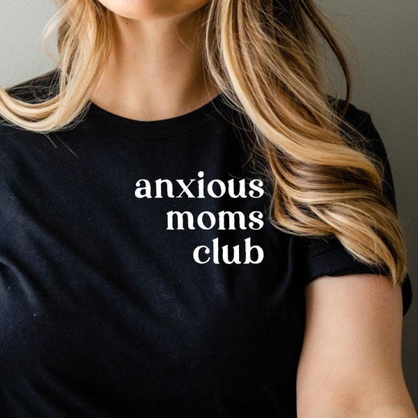 Anxious Moms Club Screen Print Transfer, Anxiety Screen Print Transfer, Ready To Press Screen Print Transfer, Anxious Mom Shirt Transfer