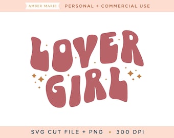 Lover Girl SVG cut file,Retro Valentines day svg, vintage Valentines Kids Tee svg,groovy valentines svg for shirt,valentines day sublimation