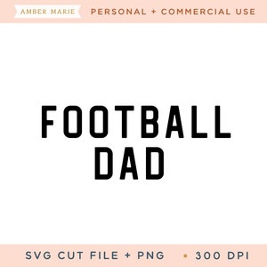 Voetbal papa Svg Cut File, voetbalshirt Svg, Game Day Svg, College Football Svg, Sports Shirt Designs, Football Svg, Dad Football Svg