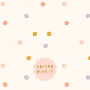 Daisy Floral Seamless Pattern, Colorful Spring Seamless Pattern, Mini Daisy Repeating Pattern,Seamless Repeat Pattern for Fabric Sublimation