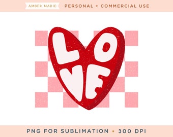 Checkered Heart Valentines Png for sublimation, Checkered Png, Retro Valentines day png, vintage Valentines tee png,valentines sublimation