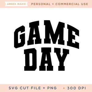 Game Day Svg Cut File, Football Shirt Svg, Game Day Svg, College Football Svg, Sports Shirt Designs, Baseball Svg, Wavy Stacked Svg