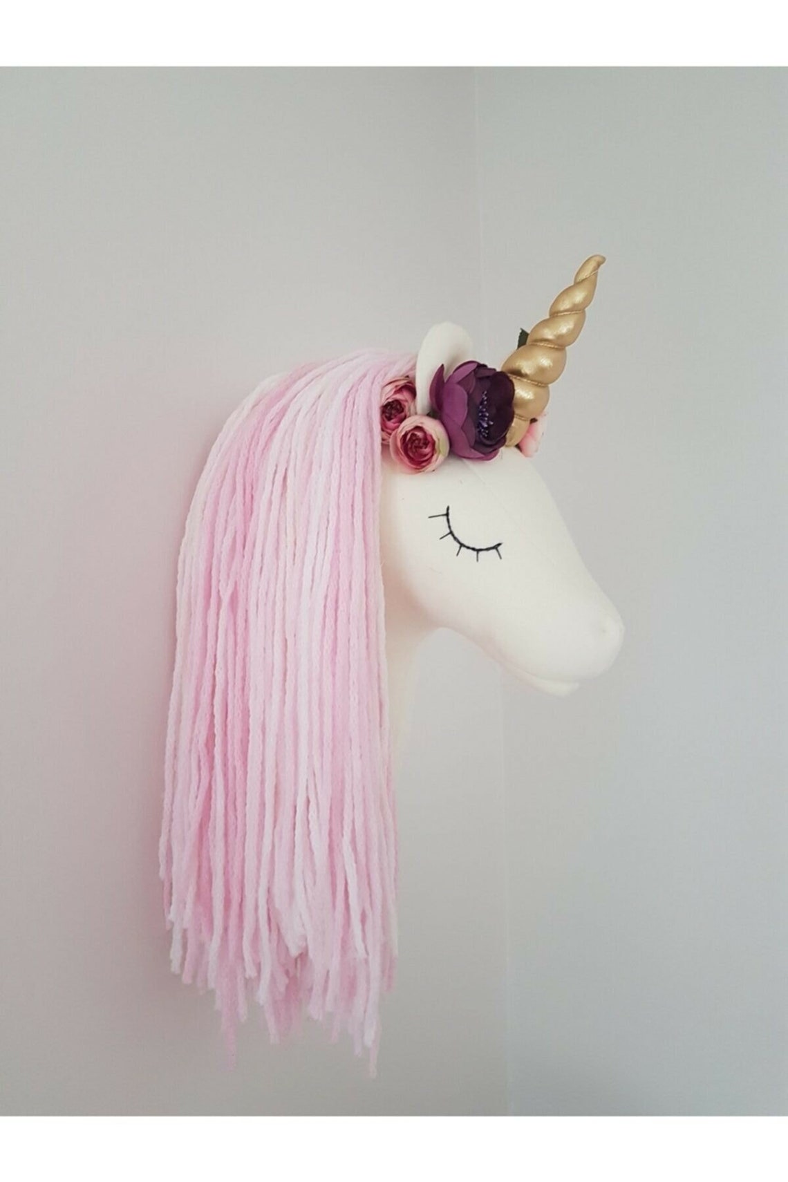 UNICORN HEAD Wall Mount Nursery Wall Hanging Unicorn Kids Etsy